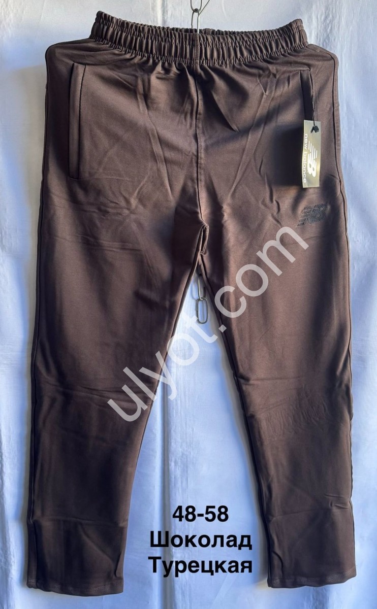 СПОРТ.ШТАНЫ NB02 (48-58) ПРЯМОЙ ШОКОЛАД 