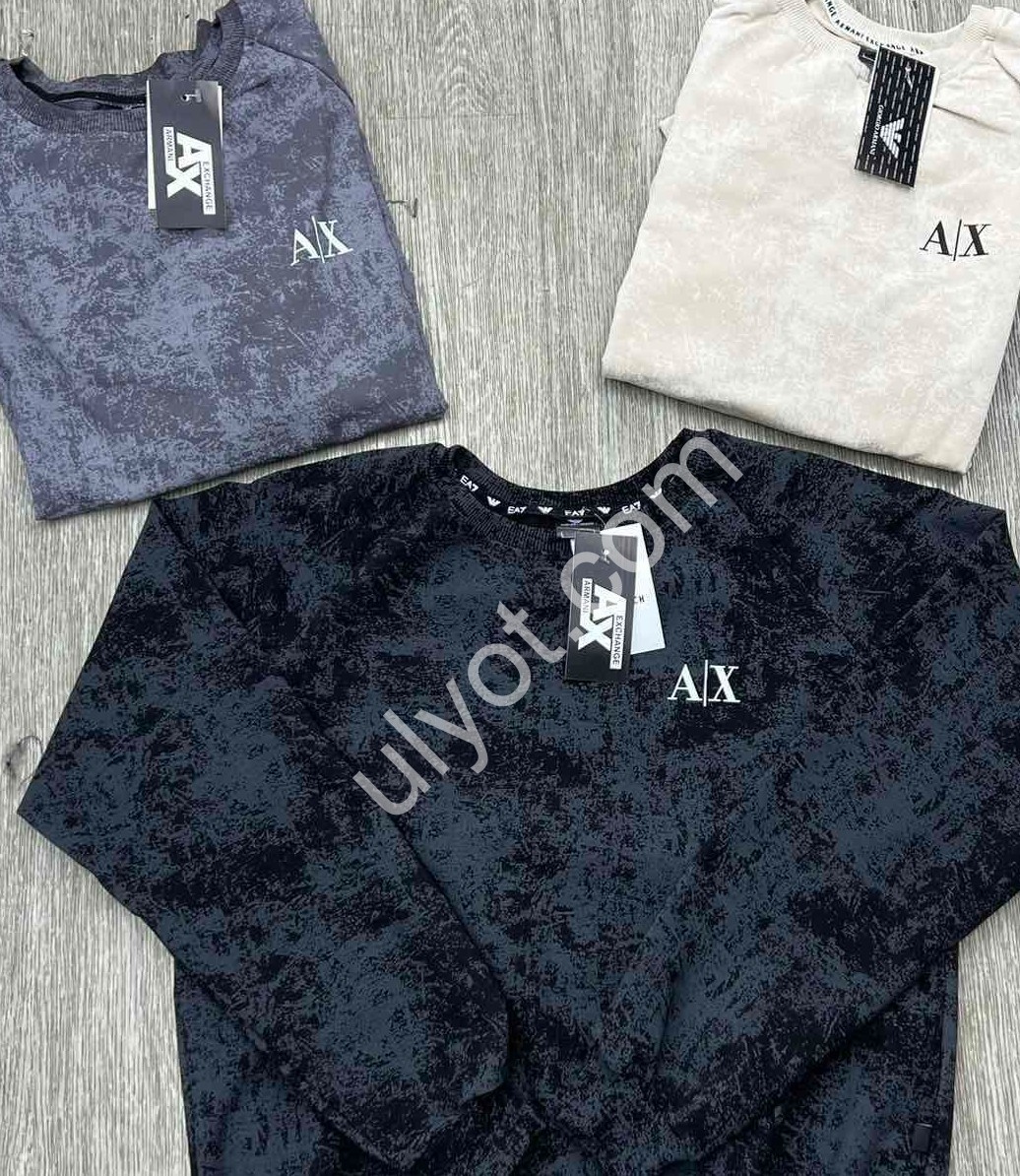 СВИТШОТ A07 (M-3XL) СЕРЫЙ 