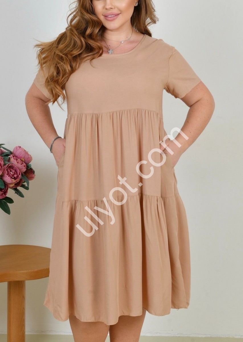 Фото 2 ПЛАТЬЕ (ONE SIZE 60-64) МИКС 2172