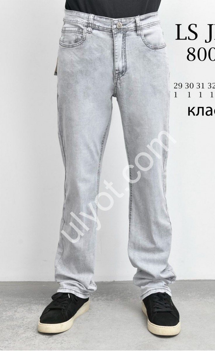 ДЖИНСИ LS JEANS (29-38) СВ.СІРИЙ 800