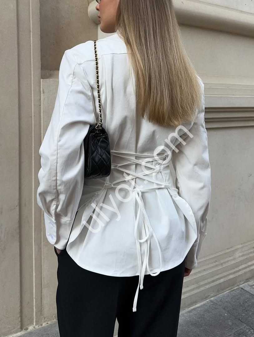 Фото 2 РУБАШКА (42-48) БЕЛЫЙ 589