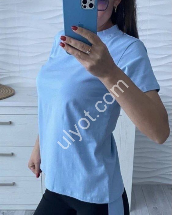 ФУТБОЛКА (42-50) ГОЛУБОЙ 2437