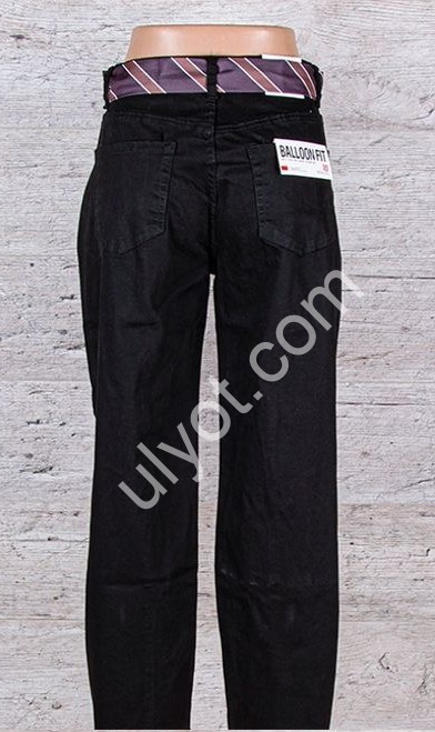 ДЖИНСЫ M.SARA (XS-XL) ЧЕРНЫЙ 1669-5
