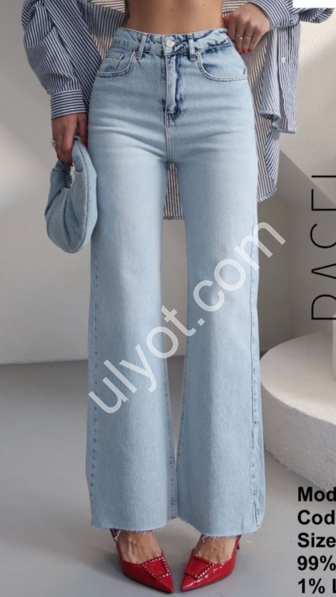 ДЖИНСЫ ZEO BASIC (34-42) ГОЛУБОЙ 5304