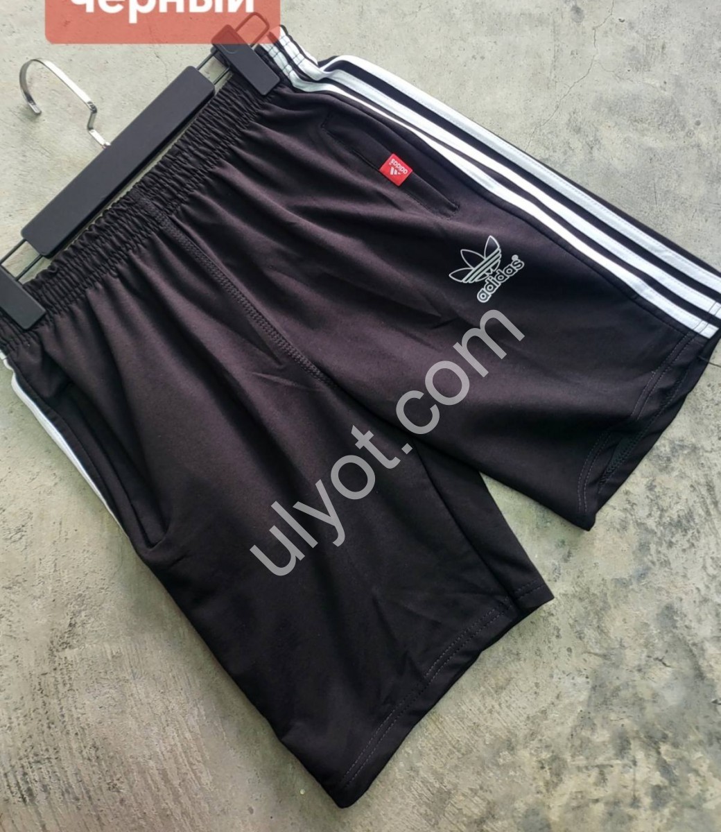 ШОРТИ A01 (48-56) ЧОРНИЙ+БІЛИЙ