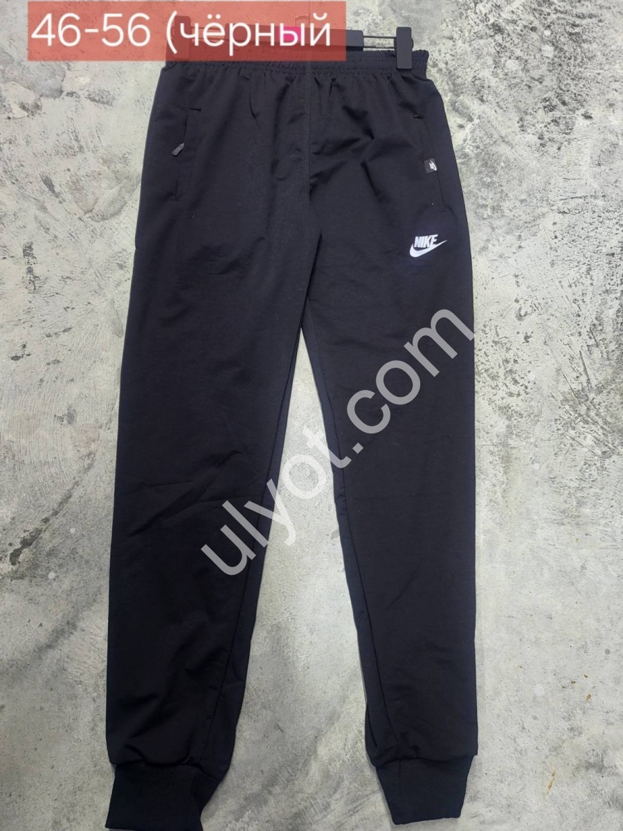 СПОРТ.ШТАНЫ N02 (46-52) МАНЖЕТ ЧЕРНЫЙ 