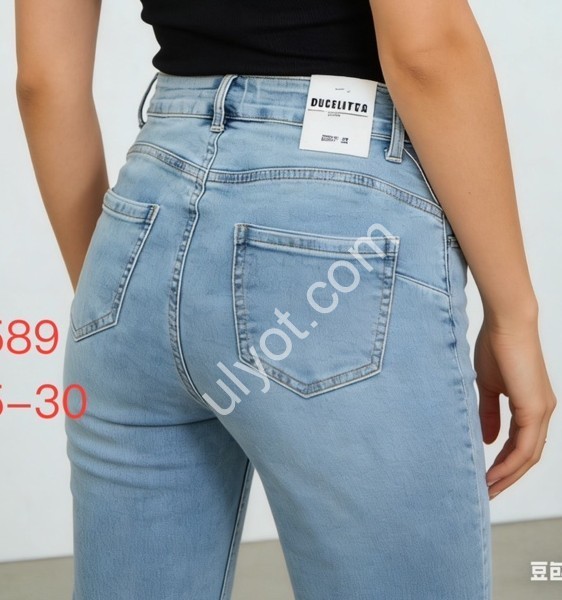 ДЖИНСЫ DENIM NEW (25-30) ГОЛУБОЙ 589