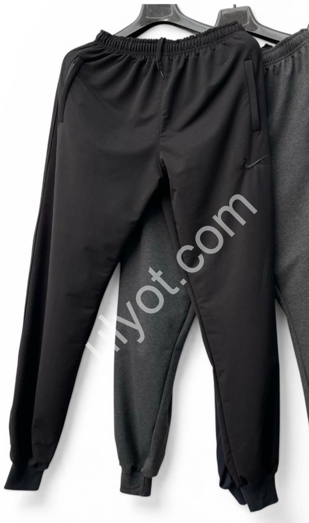 СПОРТ.ШТАНЫ N02 (50-58) МАНЖЕТ СЕРЫЙ МЕЛАНЖ 