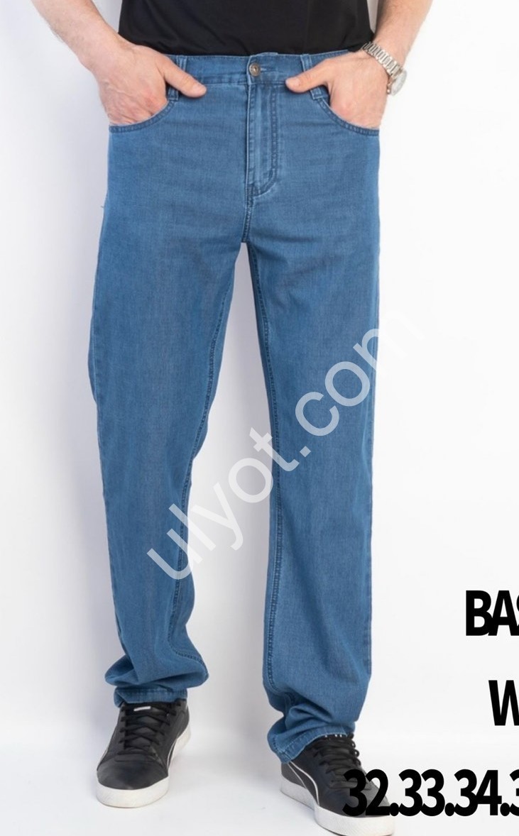 ДЖИНСИ BASANJIU (32-40) СИНІЙ 024-2