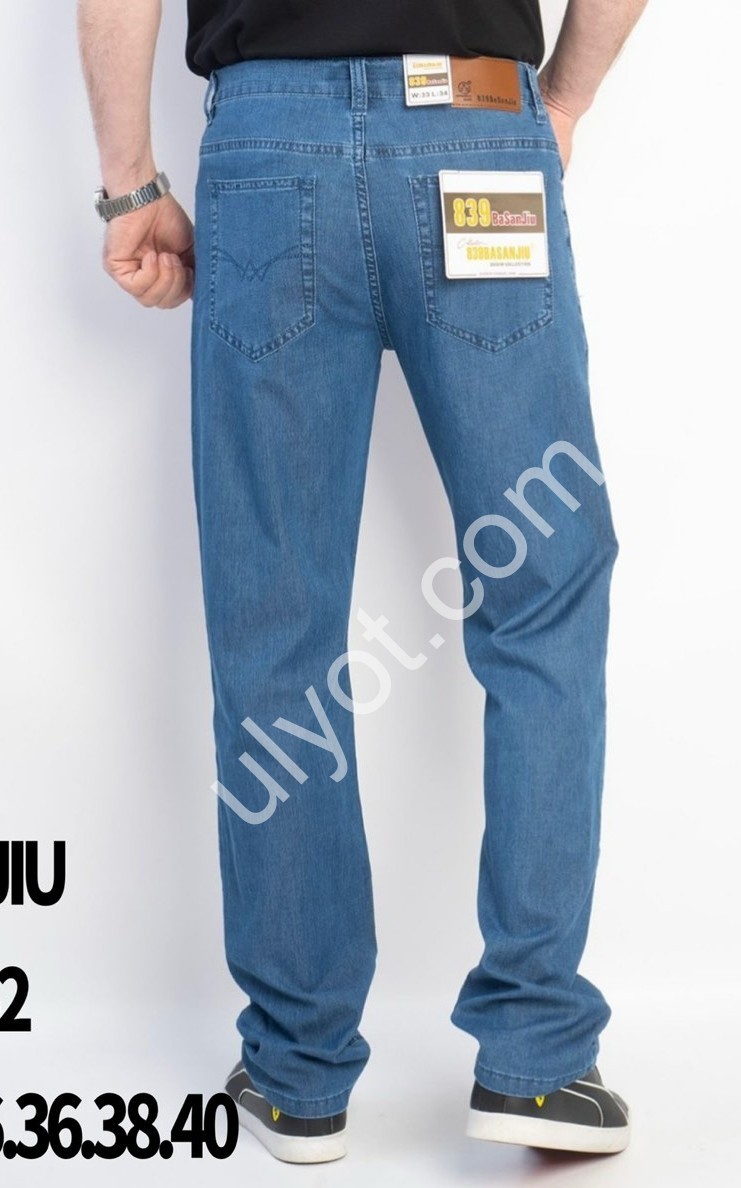 ДЖИНСИ BASANJIU (32-40) СИНІЙ 024-2