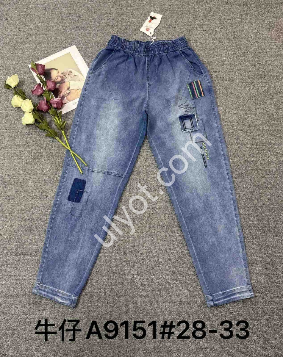 ДЖИНСЫ (28-33) СИНИЙ A9151