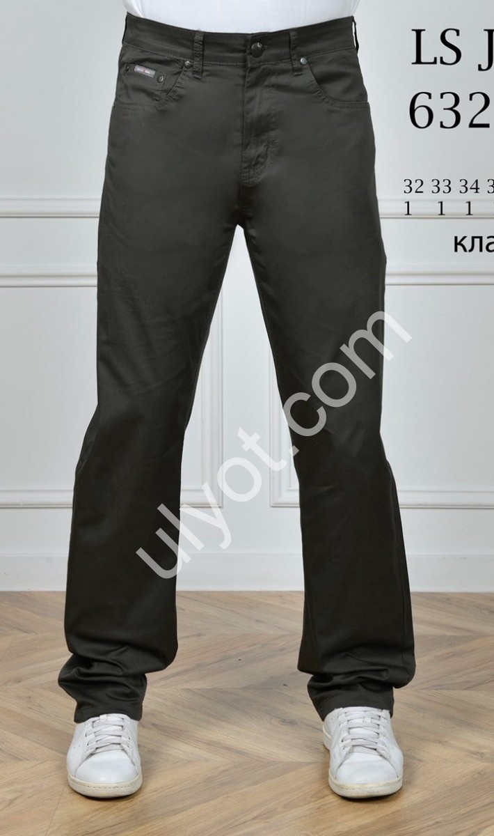 ШЛЮНИ LS JEANS (34-44) ГРАФІТ 6327D