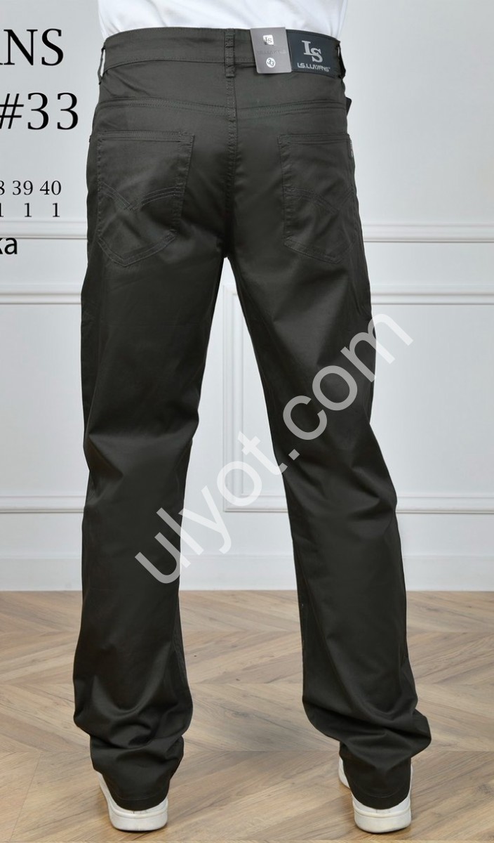 ШЛЮНИ LS JEANS (34-44) ГРАФІТ 6327D