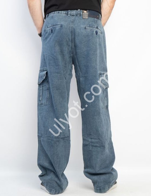 ДЖИНСЫ  (28-36) СИНИЙ 8833