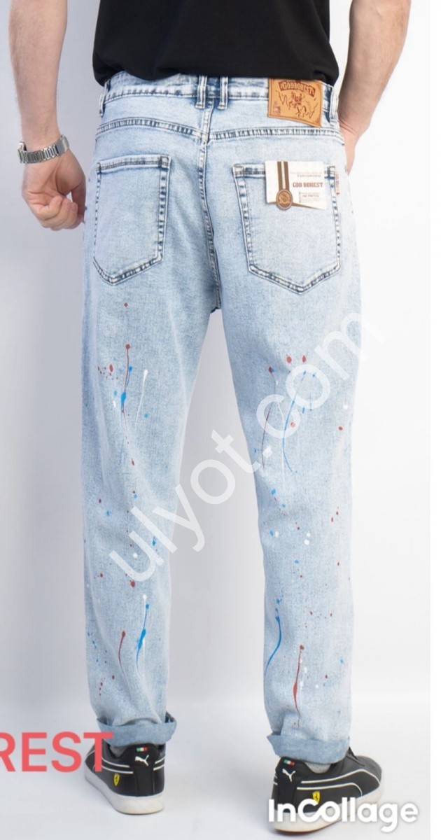 ДЖИНСИ GOD BOREST (29-36) БЛАКИТНИЙ 982