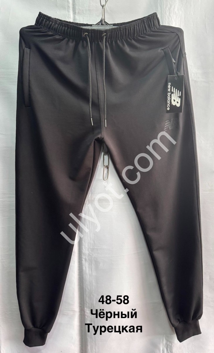 СПОРТ.ШТАНИ NB02 (48-58) МАНЖЕТ ЧОРНИЙ