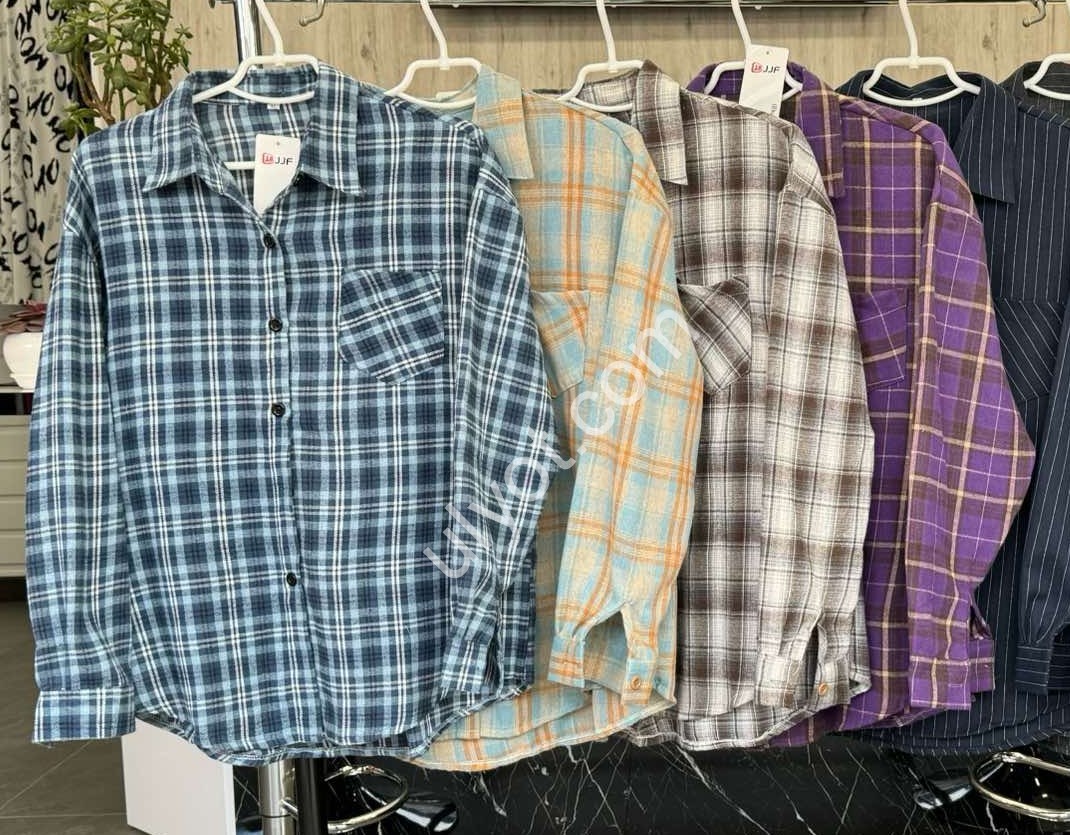 Фото 2 РУБАШКА (XL-4XL) ЧЕРНЫЙ+ГОЛУБ 7762