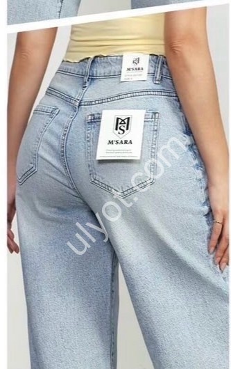 ДЖИНСЫ M.SARA (XS-XL) ГОЛУБОЙ 1305