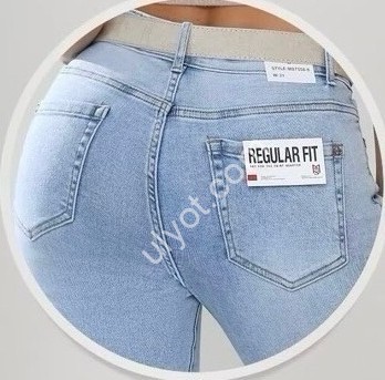 ДЖИНСЫ M.SARA (30-38) ГОЛУБОЙ 7550-6