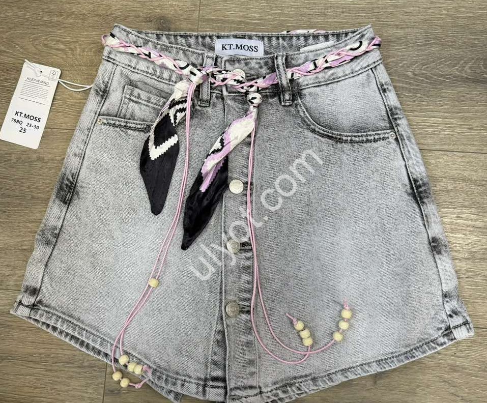 ШОРТЫ-ЮБКА KT.MOSS (25-30) СЕРЫЙ 798