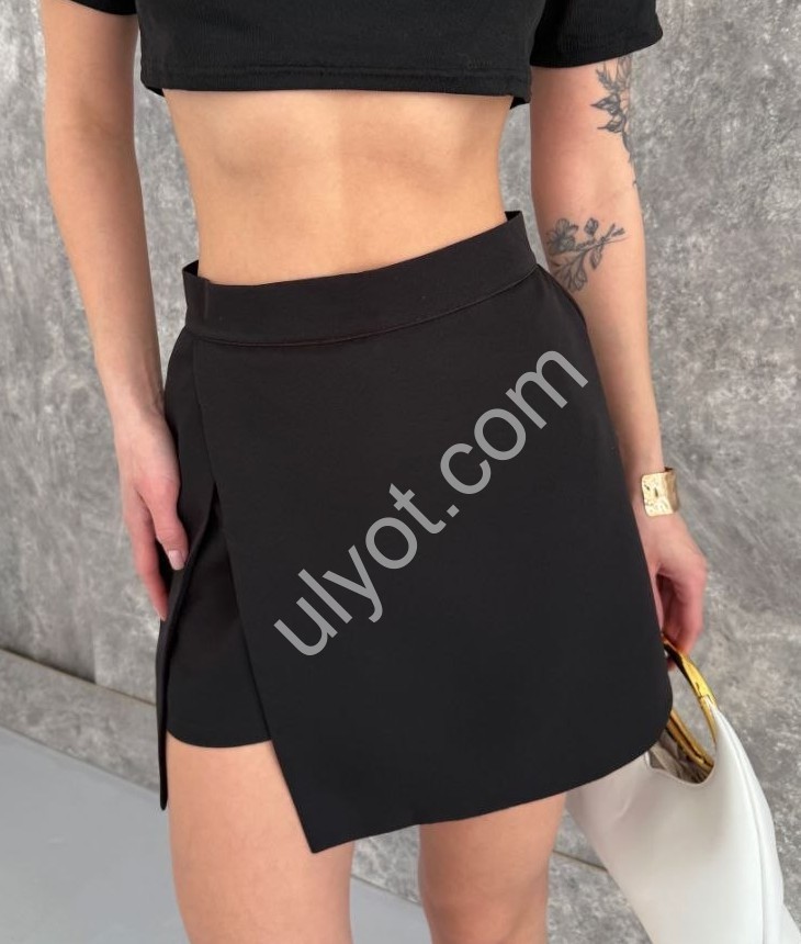 Спідниця-шорти (42-46) ЧОРНИЙ 827