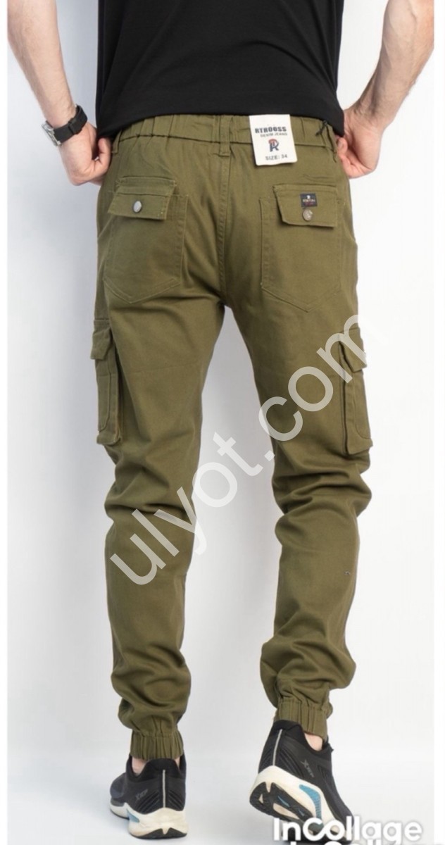 ДЖИНСИ RTROOSS (29-36) КАРГО СВ.ХАКІ 8075-4