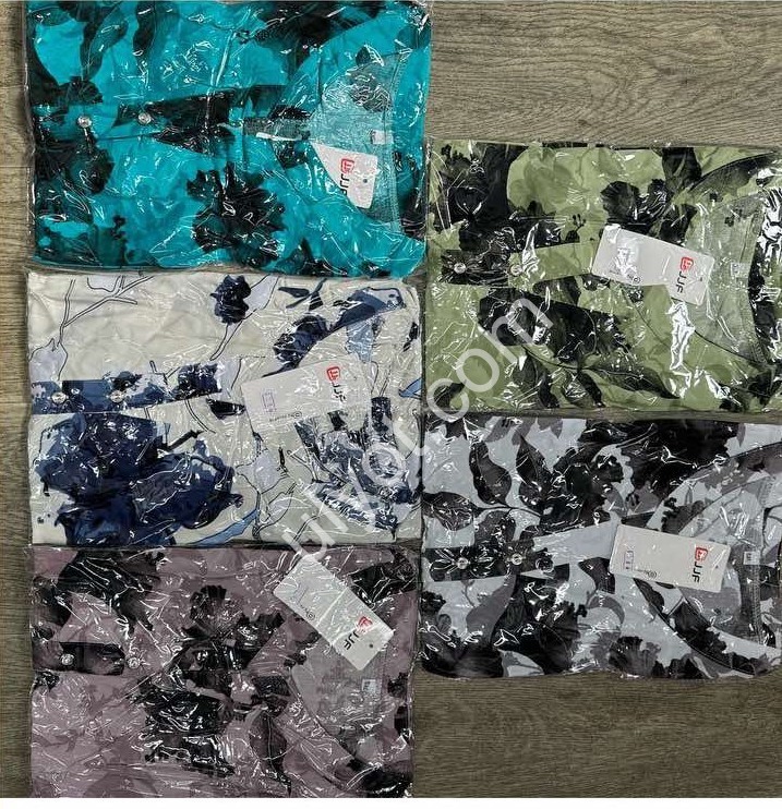 БЛУЗКА (2XL-5XL) ОЛИВКА 1100