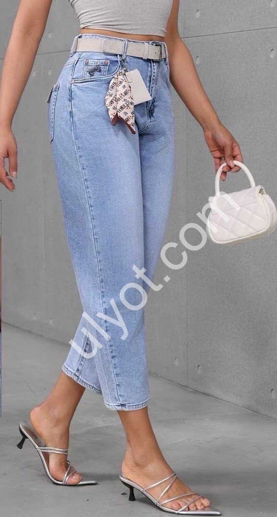 ДЖИНСИ M.SARA (S-2XL) БЛАКИТНИЙ 381-6