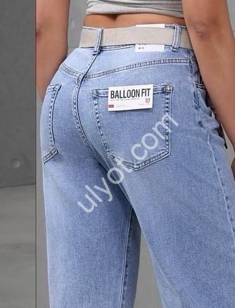 ДЖИНСИ M.SARA (S-2XL) БЛАКИТНИЙ 381-6