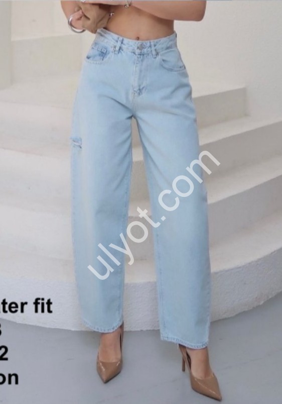 ДЖИНСЫ ZEO BASIC (34-42) ГОЛУБОЙ 5413