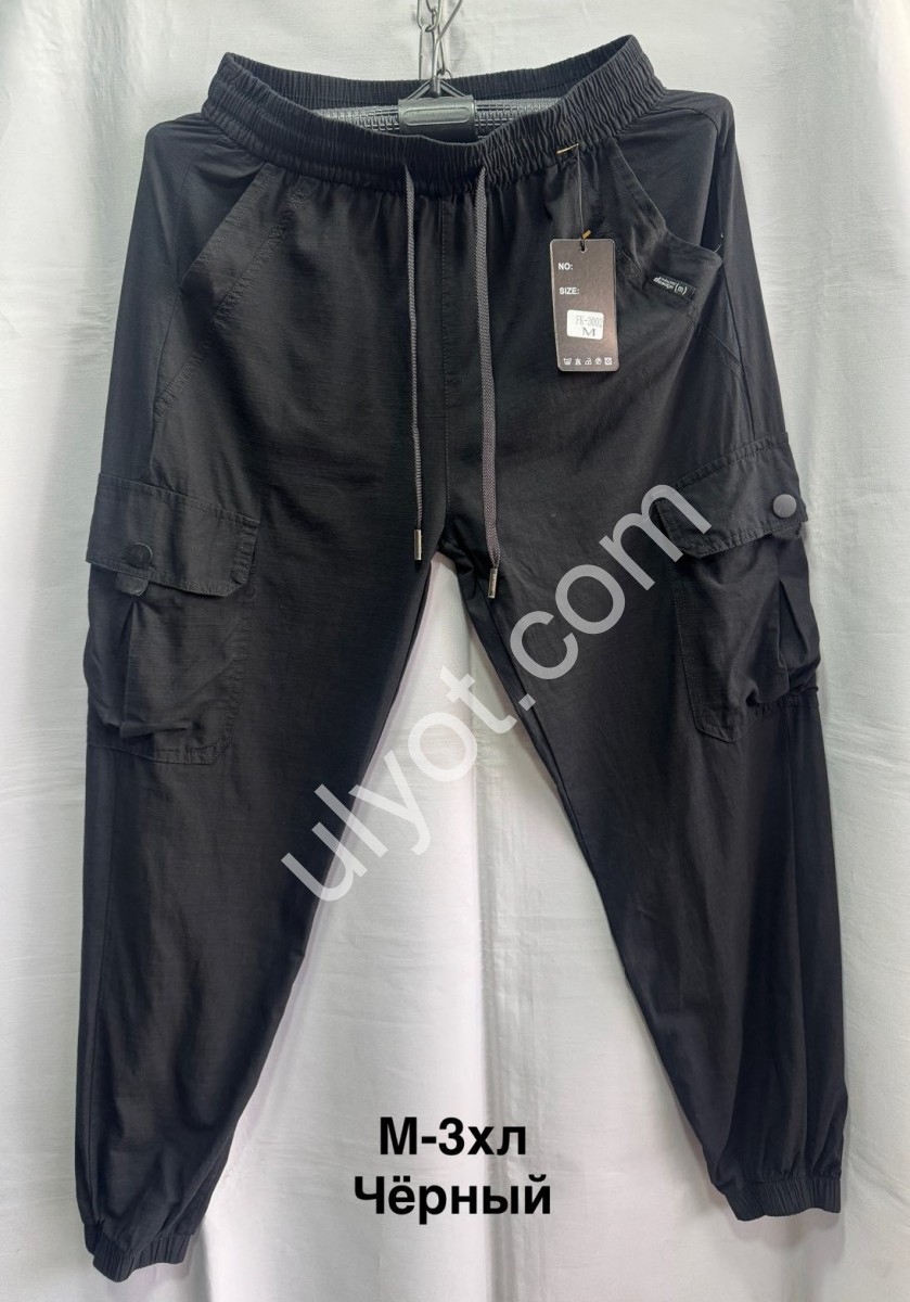 ШТАНИ (M-3XL) МАНЖЕТ ЧОРНИЙ 3002
