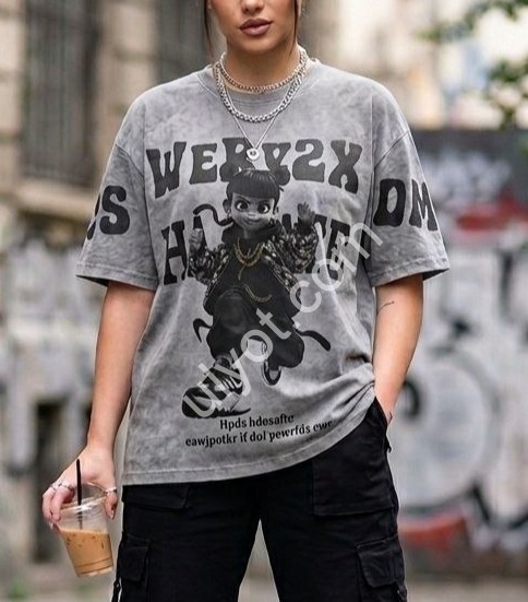 ФУТБОЛКА (ONESIZE 42-46) ДІВЧАТКА СВ.СІРИЙ M55