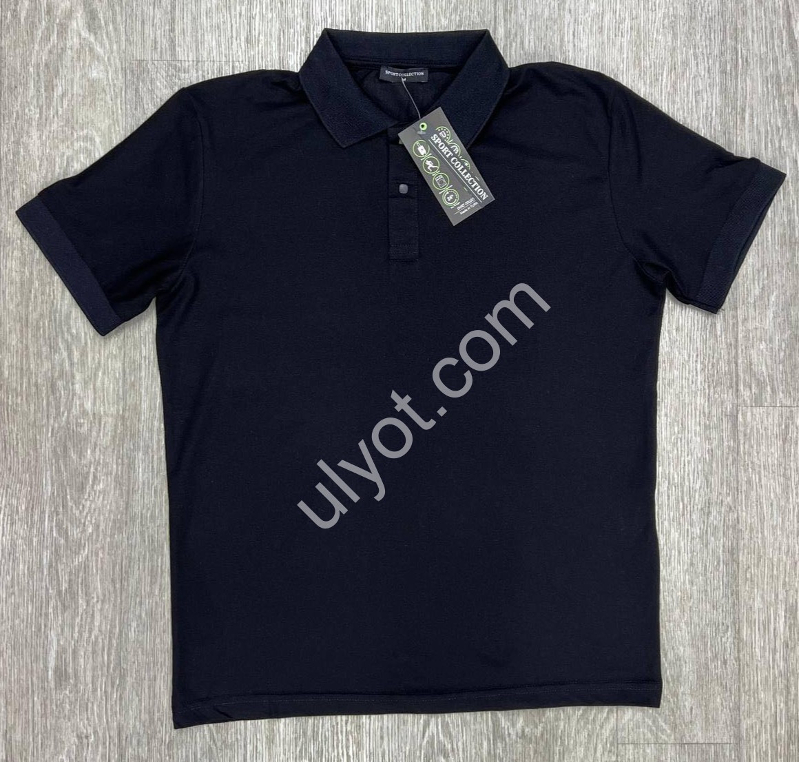 ПОЛО (S-2XL) ЧЕРНЫЙ 104