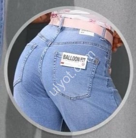 ДЖИНСИ M.SARA (XS-XL) СИНІЙ 506-5