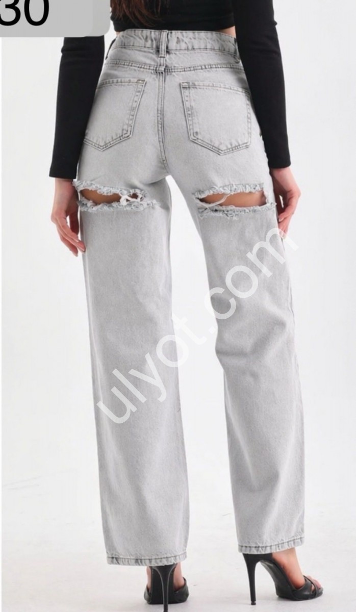 ДЖИНСЫ REAL FOCUS (25-30) СВ.СЕРЫЙ 1922-25