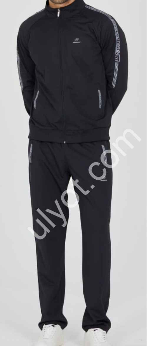 СПОРТ.КОСТЮМ SHOOTER (M-3XL) ПРЯМОЙ ЧЕРНЫЙ 70015