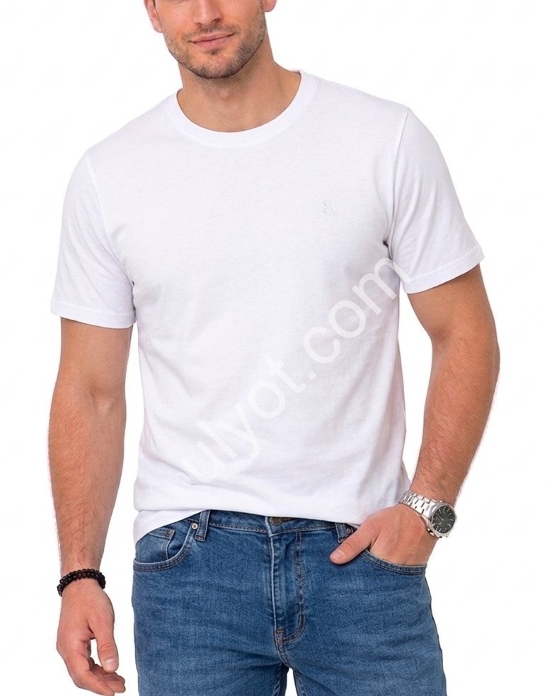 ФУТБОЛКА VIP STONES (M-2XL) БЕЛЫЙ 1100