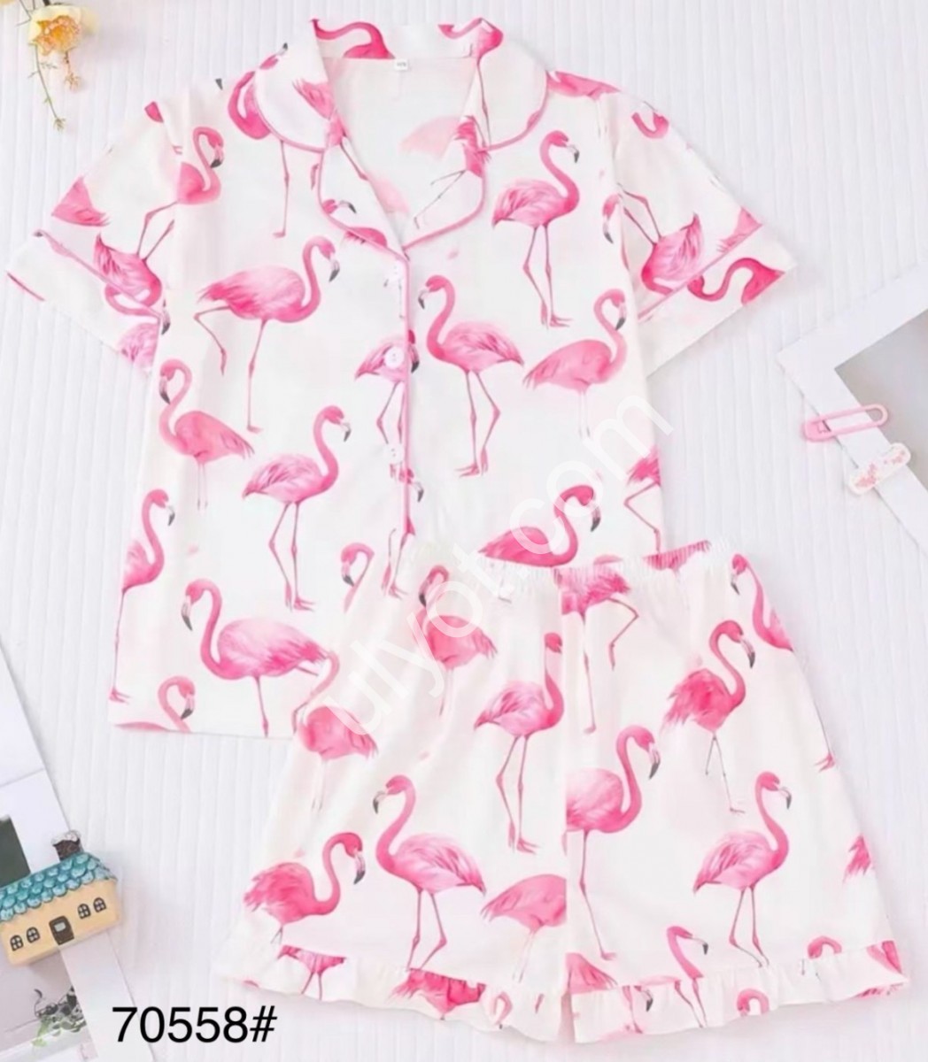 ПИЖАМА (M-3XL) РОЗОВЫЙ 70558