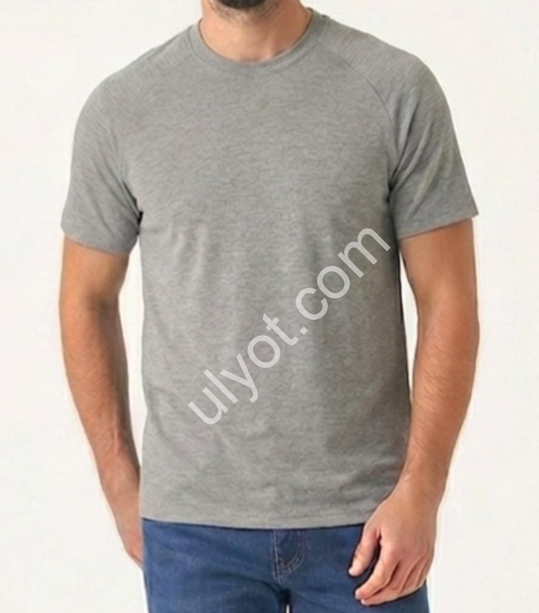 ФУТБОЛКА ОДНОТОН (L-4XL) СЕРЫЙ 