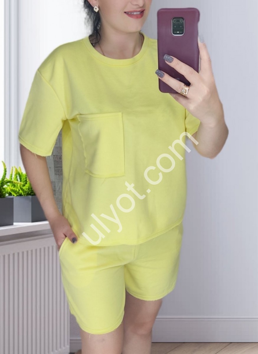 КОСТЮМ (42-50) ЛИМОННЫЙ 042