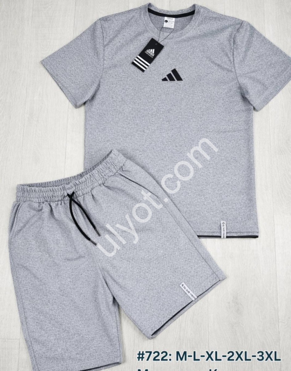 СПОРТ. КОСТЮМ A01 (M-3XL) СВ.СІРИЙ 722