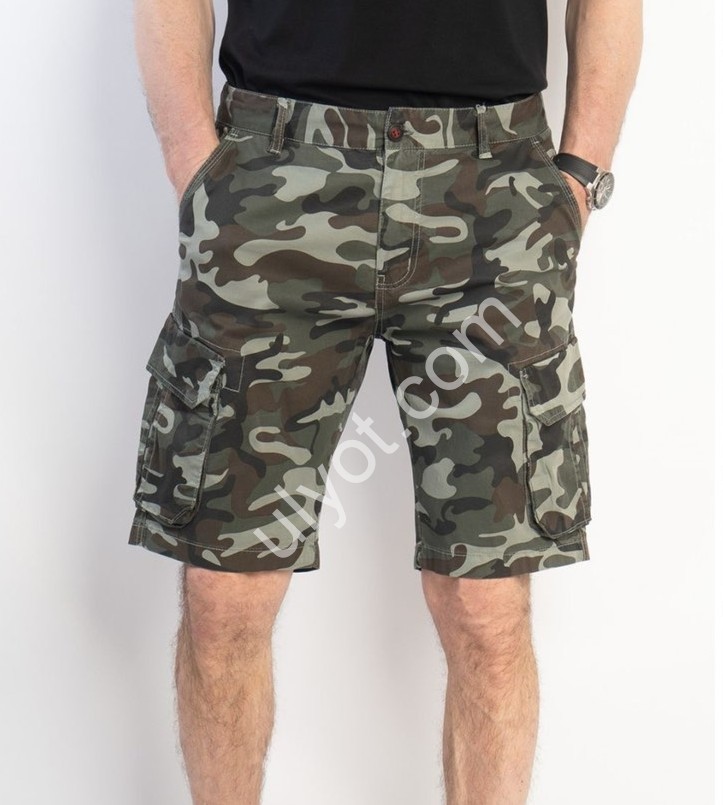 ШОРТЫ LS JEANS (30-38) СЕРЫЙ+ХАКИ 9229-2