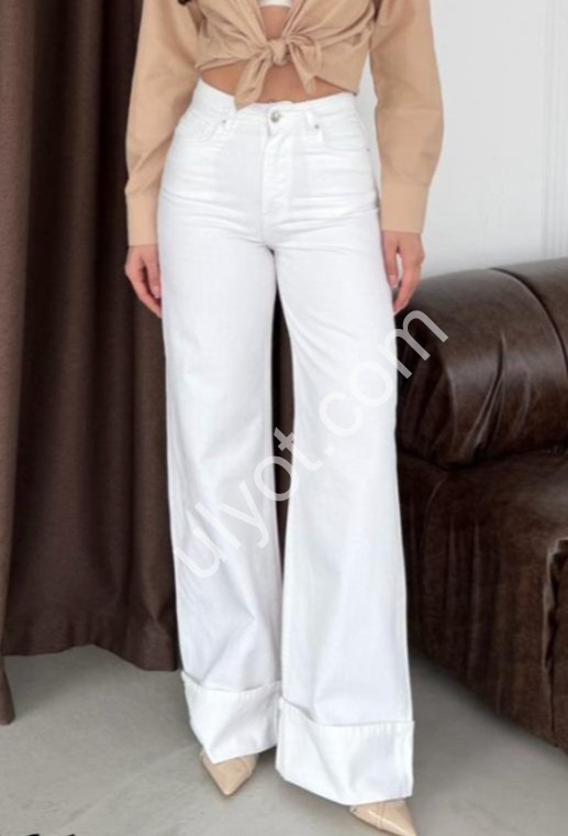 ДЖИНСЫ WOMAN DENIM (34-42) БЕЛЫЙ 1025/1861