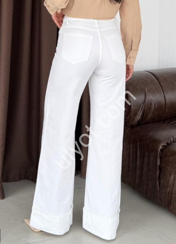 ДЖИНСЫ WOMAN DENIM (34-42) БЕЛЫЙ 1025/1861