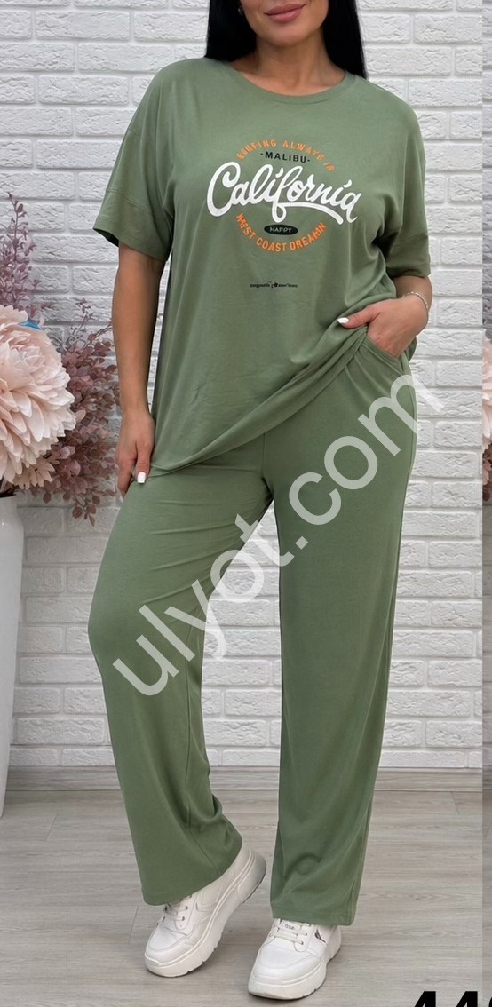 КОСТЮМ CALIFORNIA (XL-5XL) ФИСТАШКА 4431