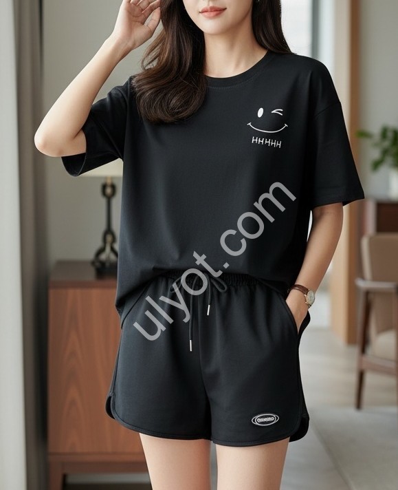 КОСТЮМ (M-XL) ЧОРНИЙ 1086