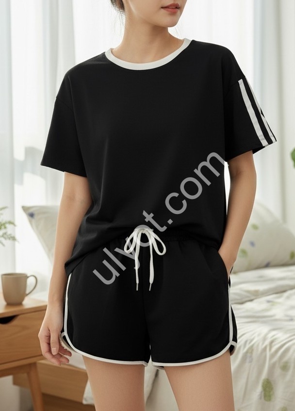 КОСТЮМ (M-XL) ЧЕРНЫЙ 1081