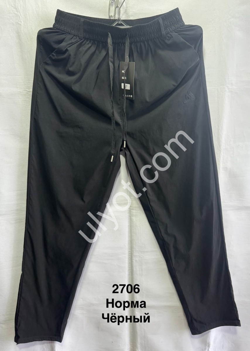 ШТАНЫ (3XL-7XL) ПРЯМОЙ ЧЕРНЫЙ 2706