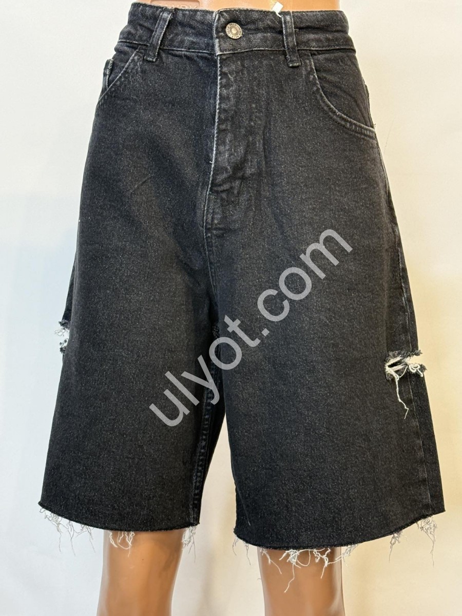 ШОРТЫ JEANS DENIM (30-36) ГРАФИТ 13365