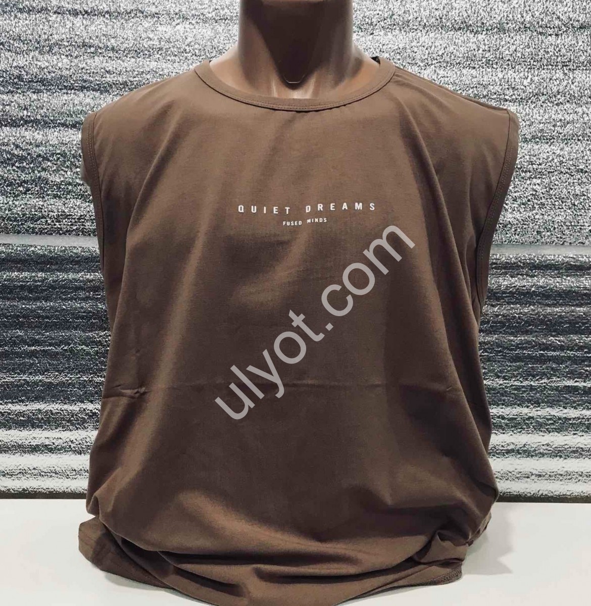 МАЙКА QUIET DREAMS (3XL-6XL) КОФЕ 
